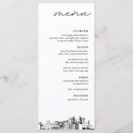 Tucson Skyline Modern Mariage Diner Menu
