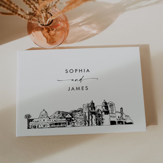 Tucson Skyline Wedding Guest Book Gästebuch (Von Creator hochgeladen)