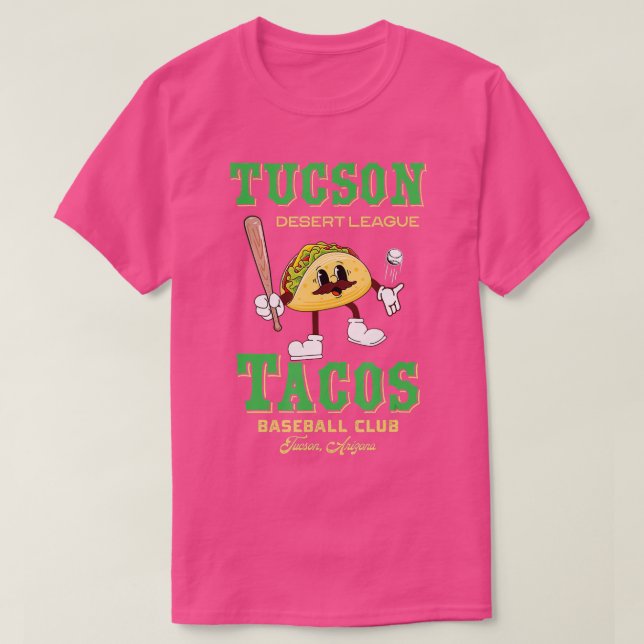 Tucson Tacos Retro Mini League Baseball Team T-Shirt (Design vorne)