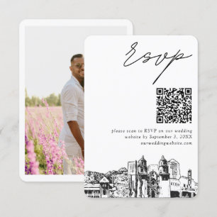 Tucson Wedding Modern UAWG QR Code Small Begleitkarte