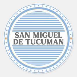 Tucumán City Pride Emblem – Argentinische Identitä Runder Aufkleber