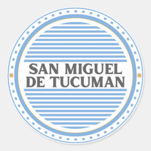Tucumán City Pride Emblem – Argentinische Identitä Runder Aufkleber