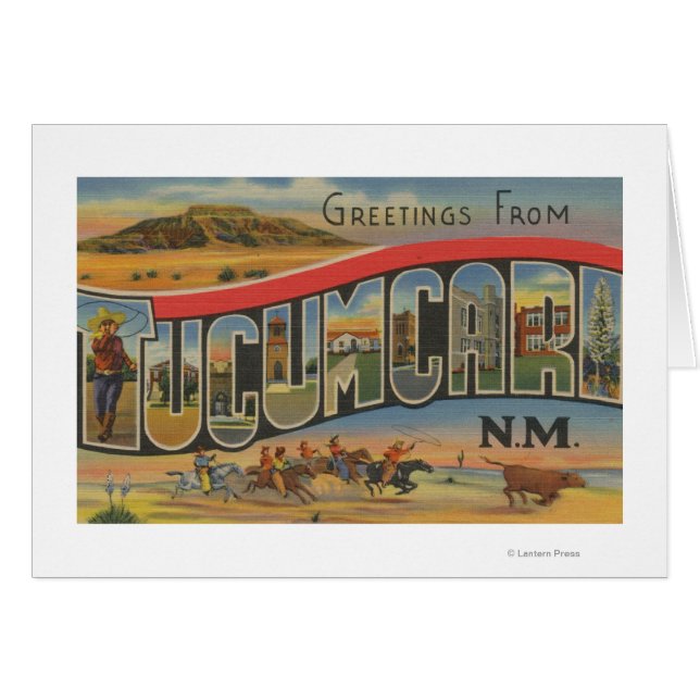 Tucumcari, New Mexico - Große Briefmarkenszenen (Vorderseite (Horizontal))