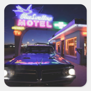 Tucumcari, New Mexico, Vereinigte Staaten. 66 Quadratischer Aufkleber