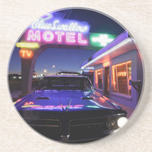 Tucumcari, New Mexico, Vereinigte Staaten. Route 6 Sandstein Untersetzer