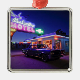 Tucumcari, New Mexico, Vereinigte Staaten. Route 6 Silbernes Ornament