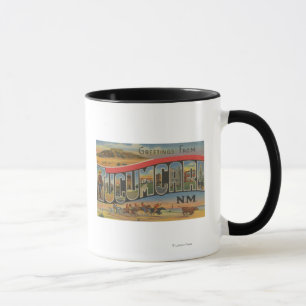 Tucumcari, New Mexiko - große Buchstabe-Szenen Tasse