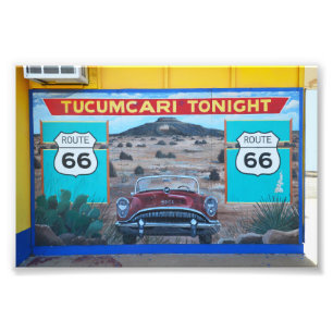 Tucumcari Tonight Mural, Route 66, New Mexico Fotodruck