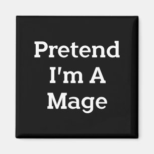 Tüdeliger Halloween-Magier-Kostüm-Party-Faul-Fun Magnet