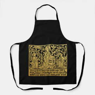 Tudor Brass Rubbing Annunciation Mary Angel Schürze