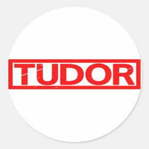Tudor Briefmarke Runder Aufkleber