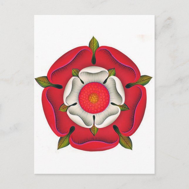 Tudor Rose Postkarte (Vorderseite)