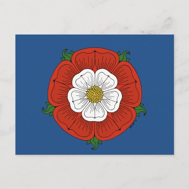 Tudor Rose Postkarte (Vorderseite)