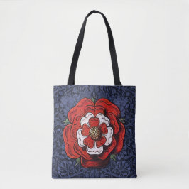 Tudor Rose Rot und Weiß Tasche
