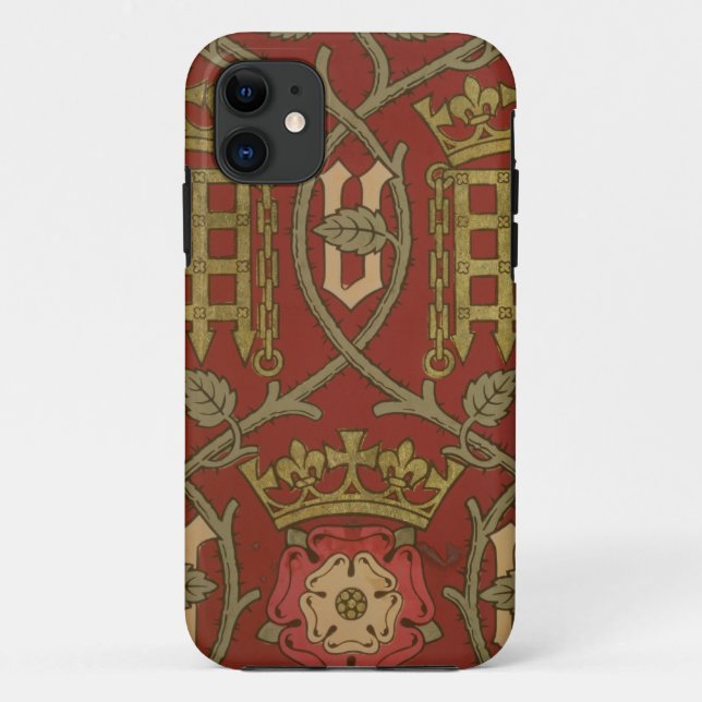 "Tudor Rose", Wiedergabetapete entwarf durch S Case-Mate iPhone Hülle (Rückseite)