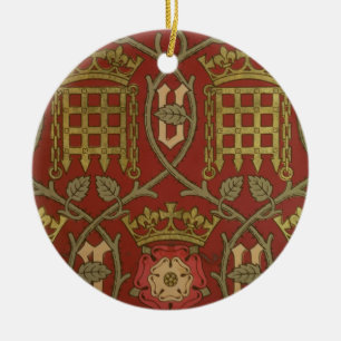 "Tudor Rose", Wiedergabetapete entwarf durch S Keramik Ornament