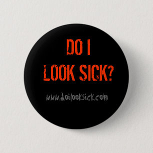 Tue ich schaue kranken Knopf Button
