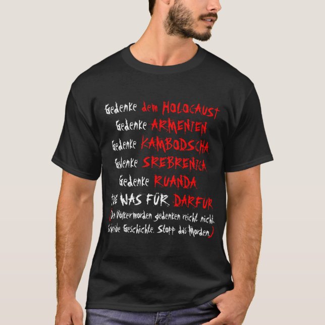 Tue was für Darfur T-Shirt (Vorderseite)