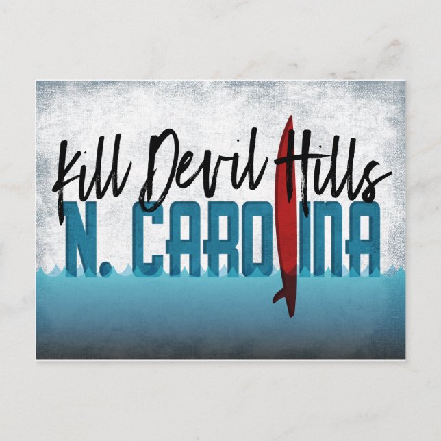 Tuer Devil Hills Carte postale North Carolina Surb (Devant)