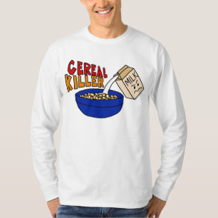 Tueur de céréale, T-shirt fou de cuvette du visage