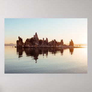 TUFA FORMATIONEN AM MONO SEE. POSTER