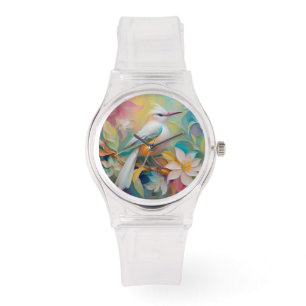 Tufed Golden Rumped Fantasy Bird Armbanduhr