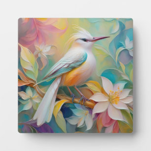 Tufed Golden Rumped Fantasy Bird Fotoplatte