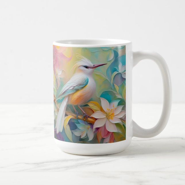 Tufed Golden Rumped Fantasy Bird Kaffeetasse (Rechts)