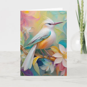 Tufed Golden Rumped Fantasy Bird Karte