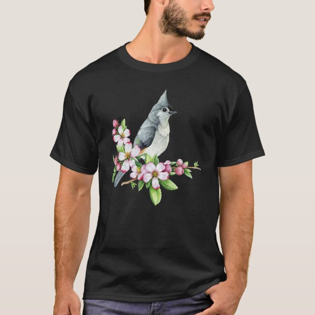 Tufted Titmouse Bird Birding Bird Watcher T-Shirt (Vorderseite)