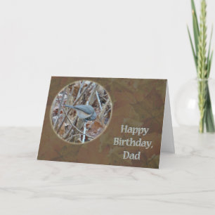Tufted Titmouse Songbird Vater Geburtstag Karte