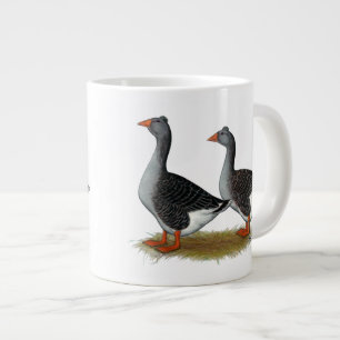 Tufted Toulouse Geese Jumbo-Tasse