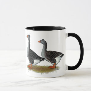 Tufted Toulouse Geese Tasse