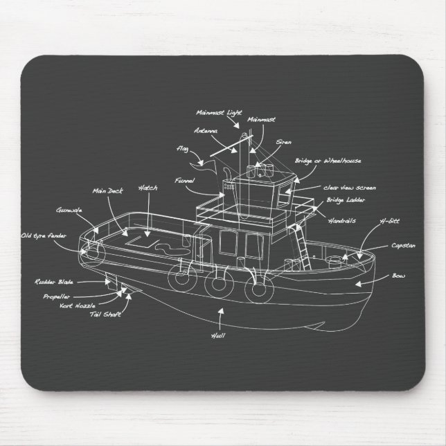 Tug-Boot Mousepad (Vorne)
