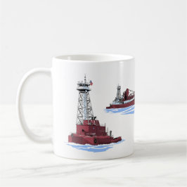 Tug Olive L. Moore und Barge Lewis J. Kuber (K&K) Kaffeetasse