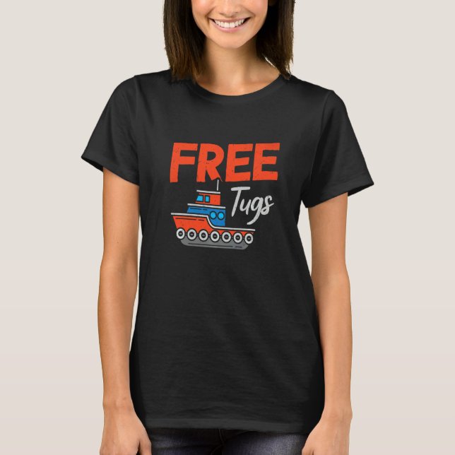 Tugboat Captain Sailing Boating  Tug Boat Owner T-Shirt (Vorderseite)