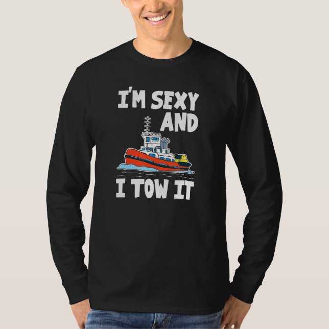 Tugboat Kapitän Skipper Tug Boot Towboat Operator T-Shirt (Vorderseite)
