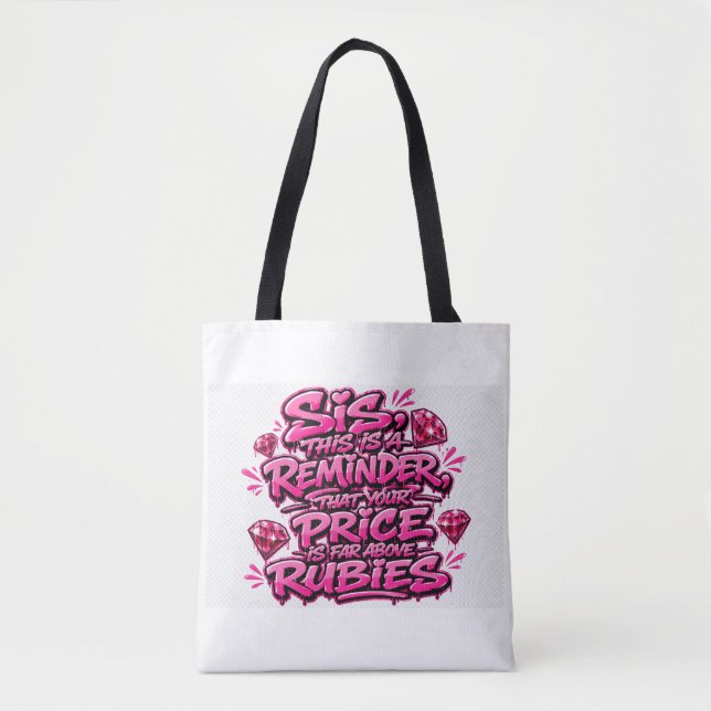 Tugendhafte Frau  Tasche (Vorderseite)