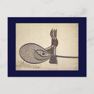 Tughra von Suleiman Postkarte