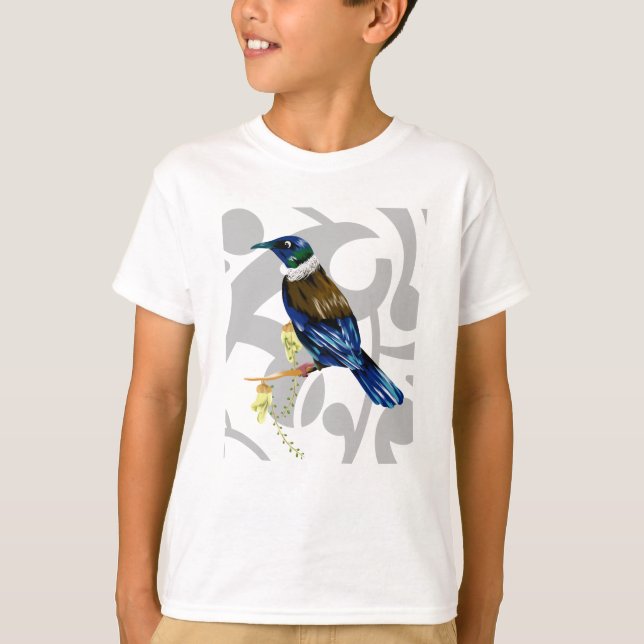 Tui Neuseeländischer Vogel T-Shirt (Vorderseite)