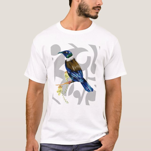 Tui Neuseeländischer Vogel T-Shirt (Vorderseite)