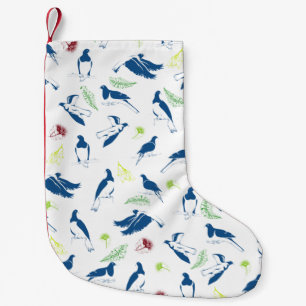 Tui Neuseeländisches Vogelmuster Kleiner Weihnachtsstrumpf