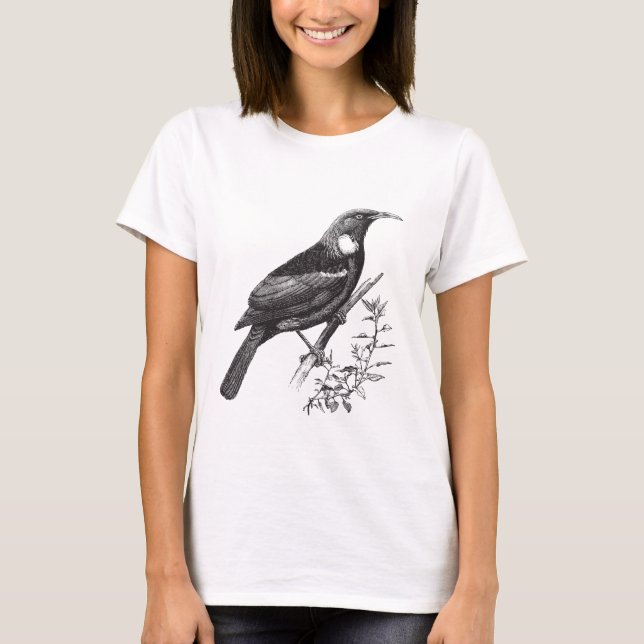 Tui New Zealand Bird T - Shirt (Vorderseite)