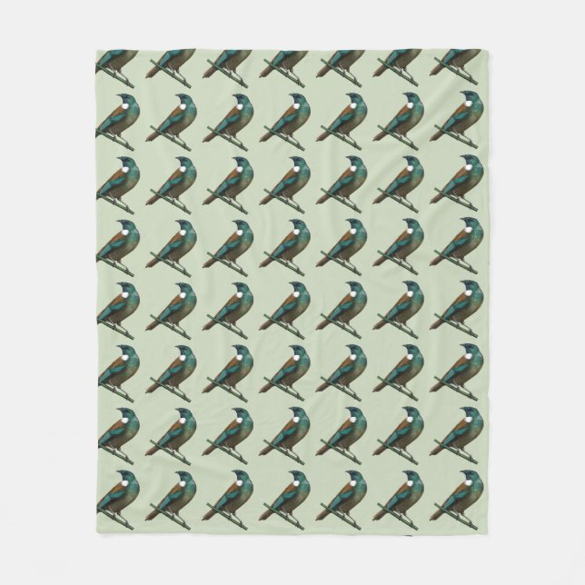 Tui New Zealands Bird Fleecedecke (Vorderseite)