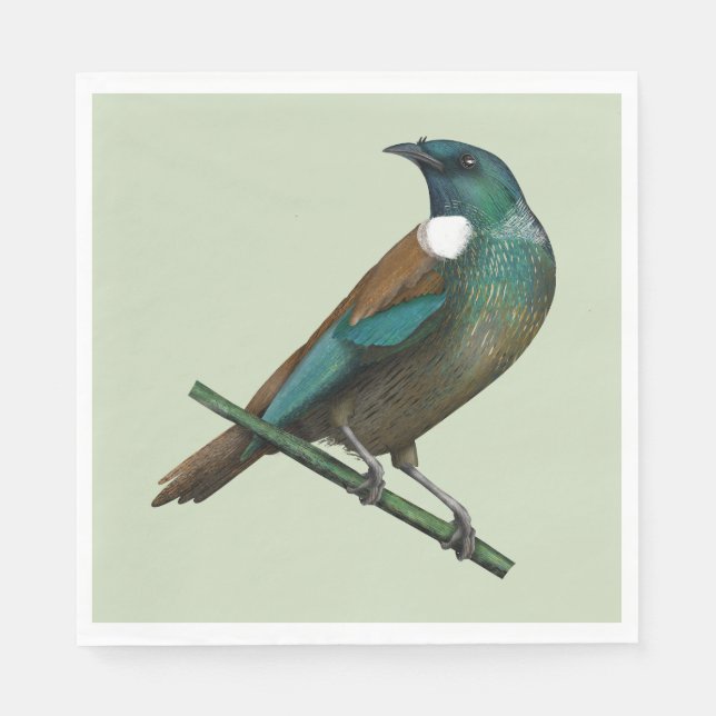 Tui New Zealands Bird Serviette (Vorderseite)