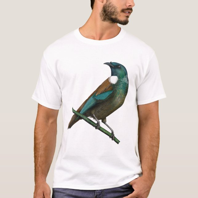 Tui New Zealands Bird T-Shirt (Vorderseite)