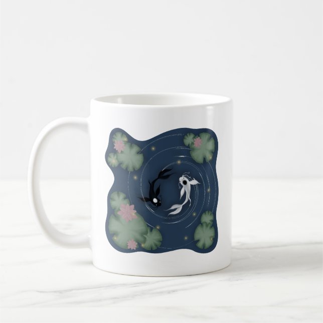 Tui und La, Push and Pull, Ocean and Moon Kaffeetasse (Links)