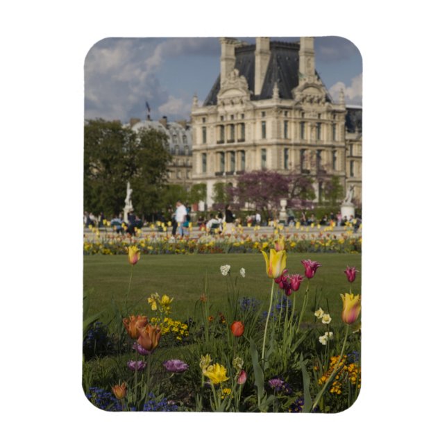 Tuileries Garden, Louvre, Paris, Frankreich Magnet (Vertikal)