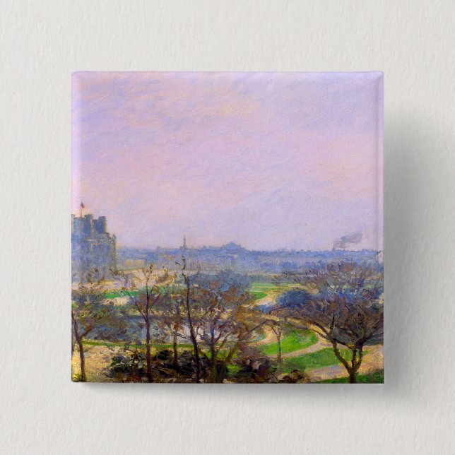 Tuileries Gärten in Paris-Kunst durch Camille Button (Vorderseite)