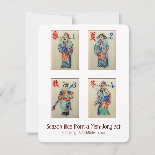 Tuiles de saison - carte explicative (Devant)